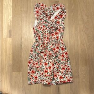 Floral Strapless Dress